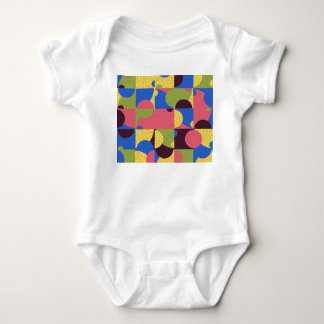Vintage Tiles Retro 1960s Pattern Baby Bodysuit