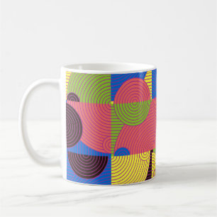 Vintage Tiles Retro 1960s Pattern Coffee Mug
