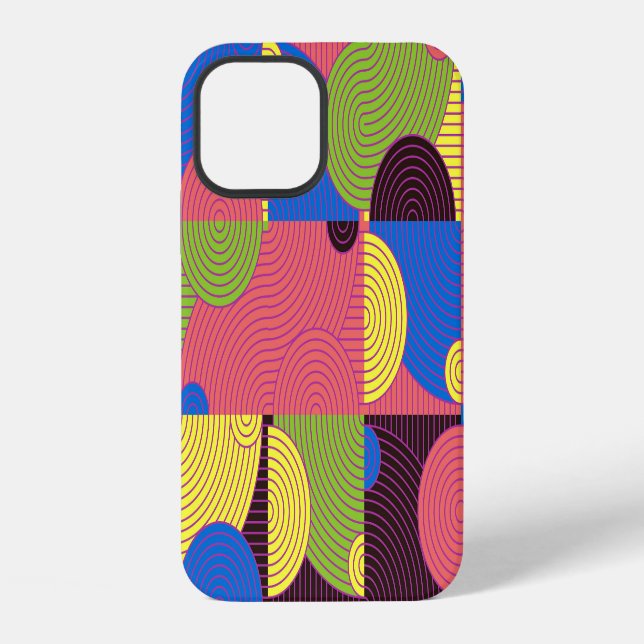 Vintage Tiles Retro 1960s Pattern iPhone Case (Back)