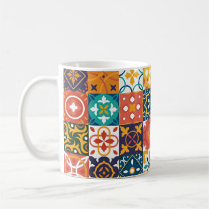 Vintage tiles Vintage background. Traditional geom Coffee Mug