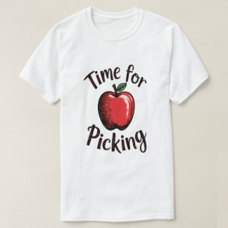 Vintage Time for Apple Picking for Autumn Days T-Shirt