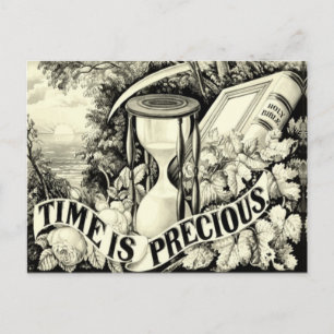 Vintage Time Is Precious Postcard