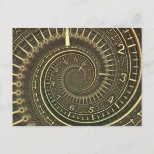 Vintage Time Machine Postcard