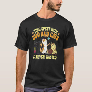 Vintage Time Spent With D & D And Cats Is Never Wa T-Shirt