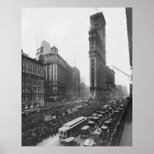 Vintage Times Square NYC Photograph (1911) Poster