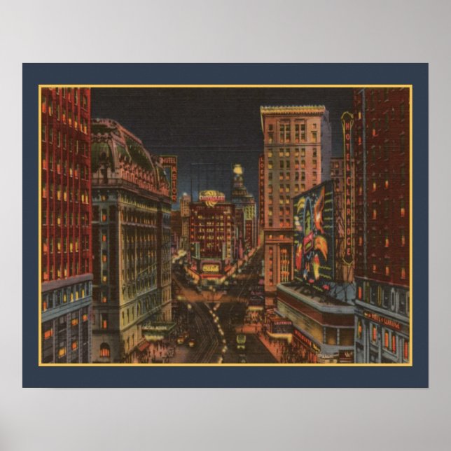 Vintage Times Square Poster (Front)