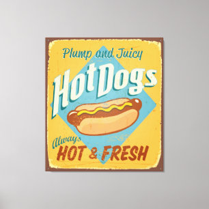 Vintage tin sign - Hot Dogs