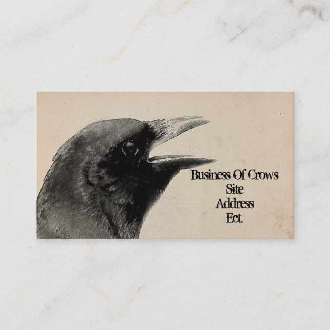 Vintage Tinge Business Card (Front)