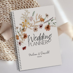Vintage Tiny Floral Blooms Wedding Planner