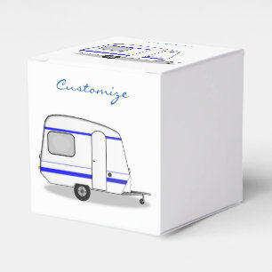 Vintage tiny trailer caravan Thunder_Cove Favour Box
