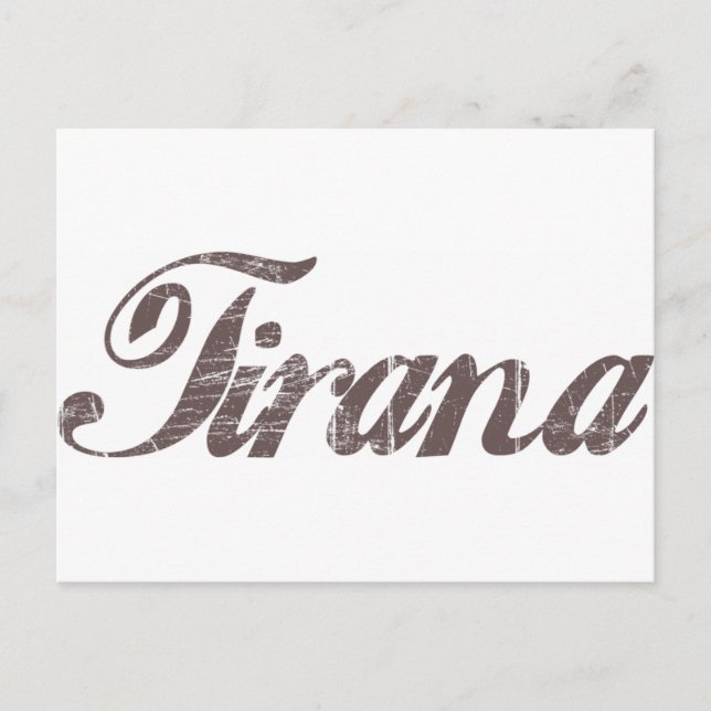 Vintage Tirana Postcard (Front)