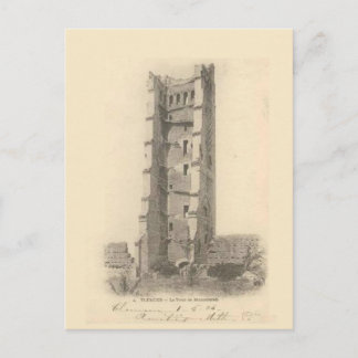 Vintage, TLEMCEN, algeria tour de Mansourrah Postcard