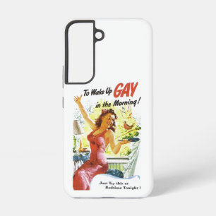 Vintage "To Wake Up Gay" Samsung Galaxy Case