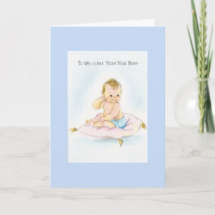 Vintage - To Welcome Your New Baby, Card