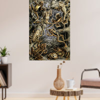 Vintage Toads and Frogs by Ernst Haeckel Poster