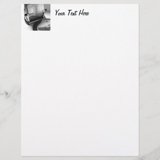 Vintage Toaster Kitchen Art Letterhead (Front)