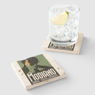 Vintage Tobacco Ad "Modiano" Cigarette Stone Coaster