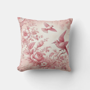 Vintage toile cushion