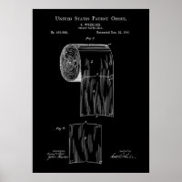 Vintage Toilet Paper 1891 Patent