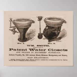 Vintage Toilet Poster