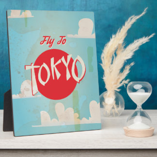 Vintage Tokyo, Japan Travel Posters Plaque