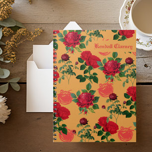 Vintage Tomato Pattern Notebook