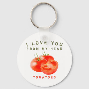 Vintage Tomato Quote Design -  Key Ring