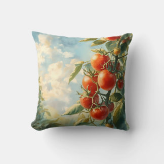 Vintage Tomatoes on a Vine Cushion