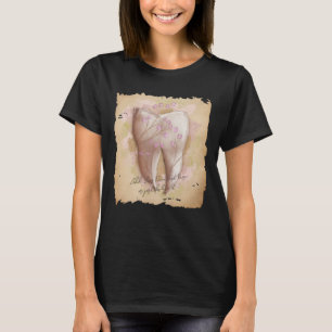 Vintage Tooth Painting. Dentist, Dental Assistant T-Shirt