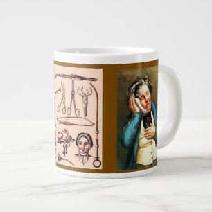 "Vintage Toothache Dentist" Large Coffee Mug
