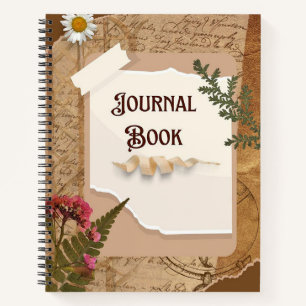 Vintage Torn Paper Notebook