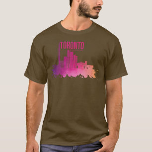 Vintage Toronto Skyline Watercolor T-Shirt