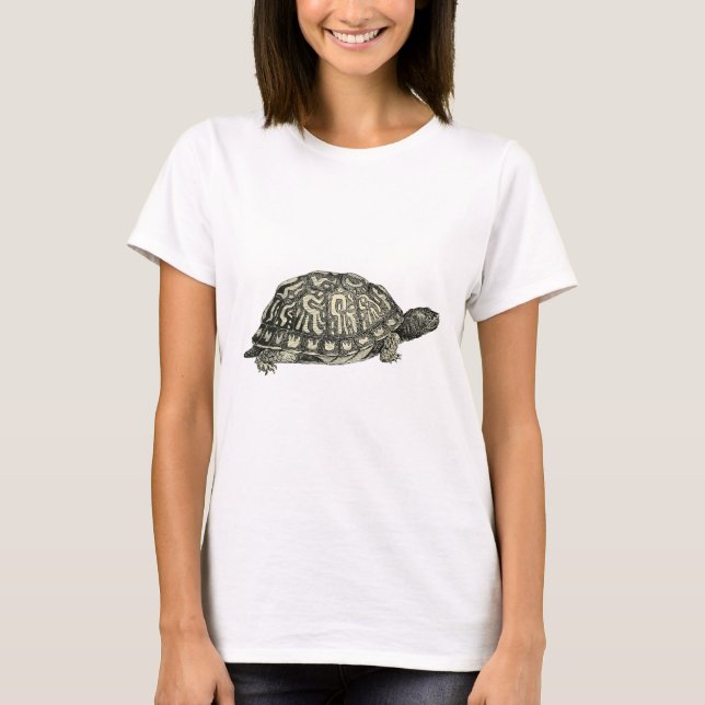 Vintage Tortoise Illustration T-Shirt (Front)