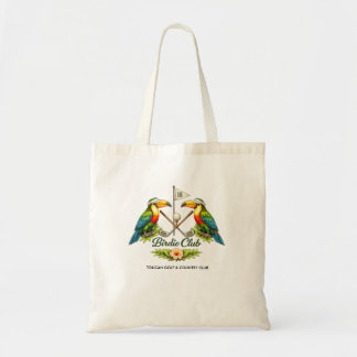 Vintage Toucan Birdie Club Personalised Golf Tote Bag