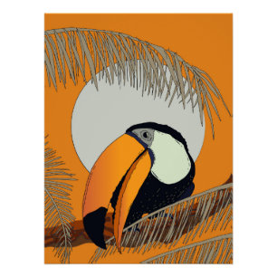 Vintage Toucan Poster
