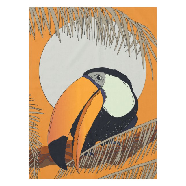 Vintage Toucan Tablecloth (Front)