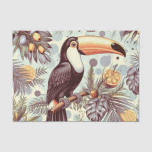 Vintage Toucan Tropical Pattern Tissue Paper