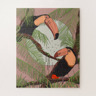 Vintage Toucans Jigsaw Puzzle