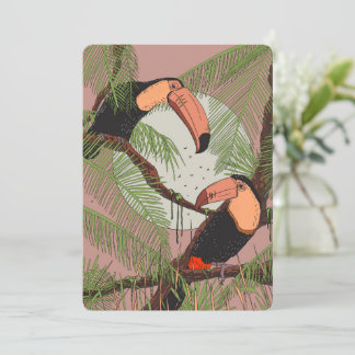 Vintage Toucans Save The Date