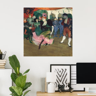 Vintage Toulouse-Lautrec French Can-Can Art Poster