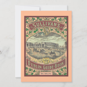 Vintage Tourist Guide to Dublin Ireland Travel Card
