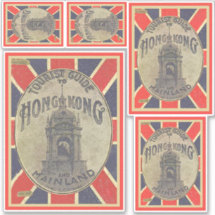 Vintage Tourist Guide to Hong Kong with Union Jack