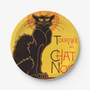 Vintage Tournee de Chat Noir - Black Cat Paper Plate