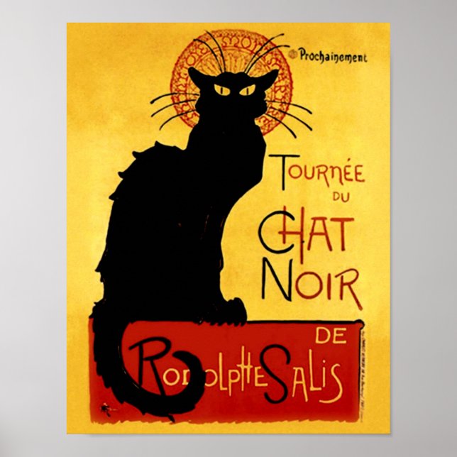 Vintage Tournée du Chat Noir, Theophile Steinlen Poster (Front)