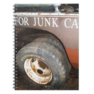Vintage Tow Truck cash for junk Car Sign Notebook