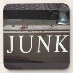 Vintage Tow Truck JUNK SIGN Coaster