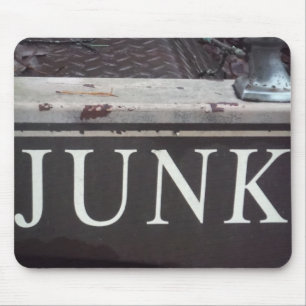 Vintage Tow Truck JUNK SIGN Mouse Mat