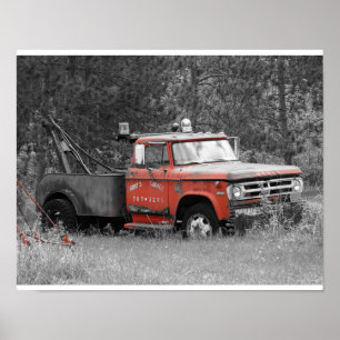 Vintage Tow Truck Poster