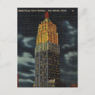 Vintage, Tower Building, San Antonia, Texas Postcard