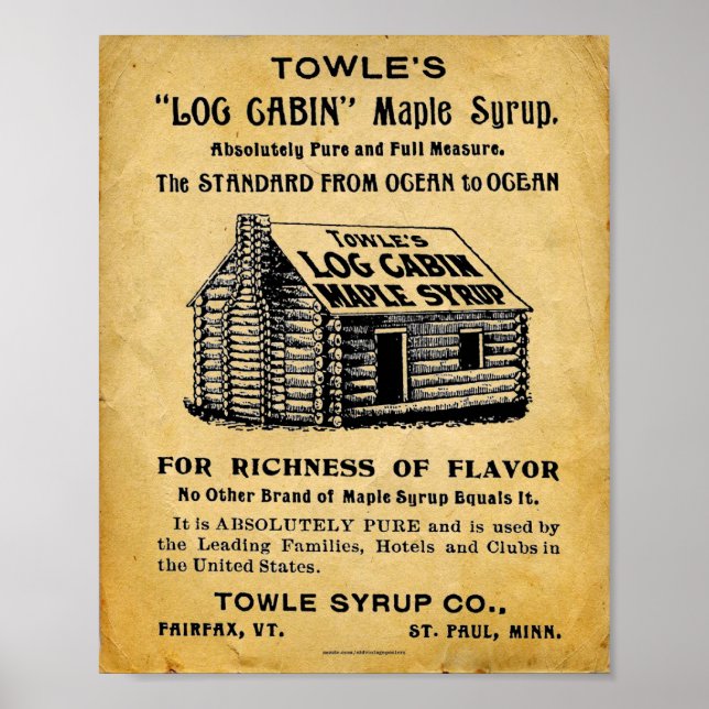 Vintage Towles Maple Syrup Print (Front)